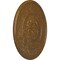 Ekena Millwork Wigan Ceiling Medallion, Hand-Painted Smokey Topaz Crackle, 29 3/4"OD x 1 1/2"P CM29WGSTC - alternate 5